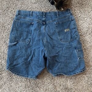Vintage Men’s 40 Waist Wrangler Heavyweight Denim Blue Baggy Jean Shorts